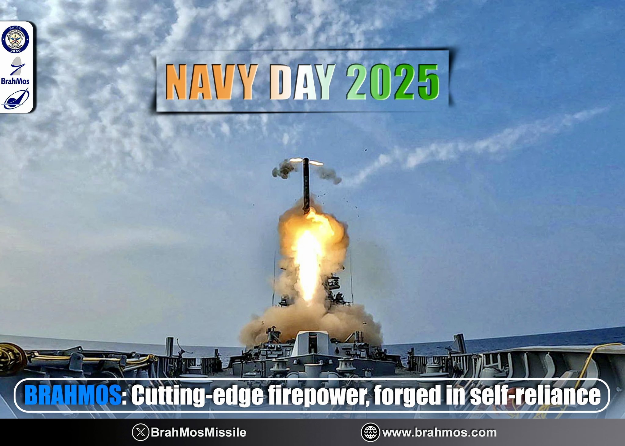 On the occasion of  Navy Day 2025, BrahMos Aerospace extends its warm greetings to Indian Navy